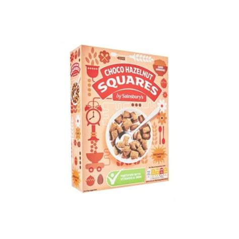 Buy Sainsbury S Choco Hazelnut Squares Cereal 375g Crispy Cereal