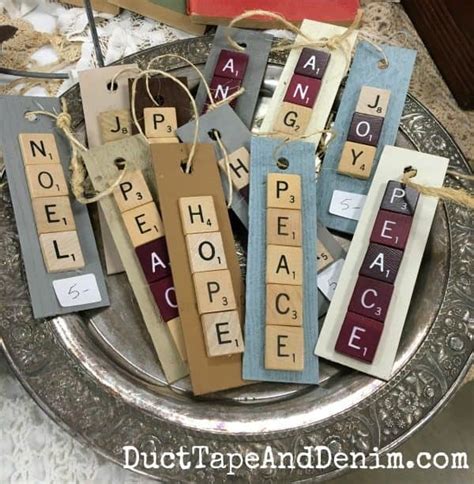 How To Make Scrabble Christmas Ornaments