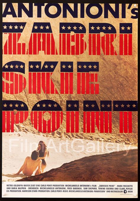 Zabriskie Point Movie Poster 1970 German A1 23x33 Film Art Gallery