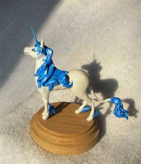 Blue White Unicorn By Panicyoyocreations On Etsy €3000 Unicorn