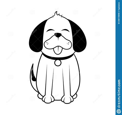 Dog Mascot Pet Doodle Stock Vector Illustration Of Isolated 258170898