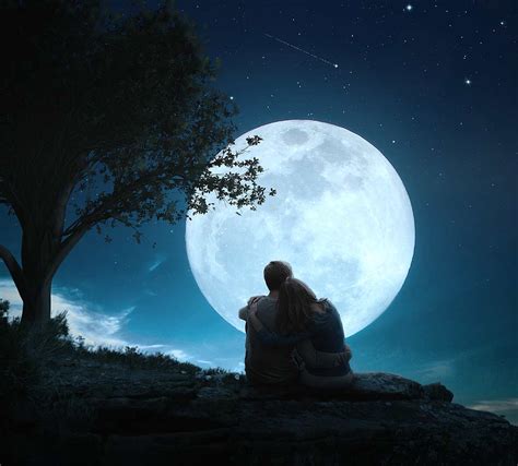 Make your desktop more romantic with our. Créer une scène de pleine lune romantique sous Photoshop ...