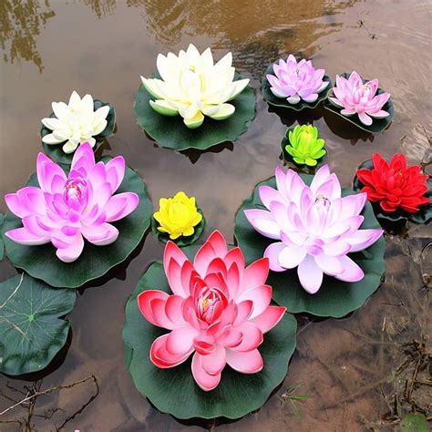 artificial lotus flower floating lotus shopee malaysia