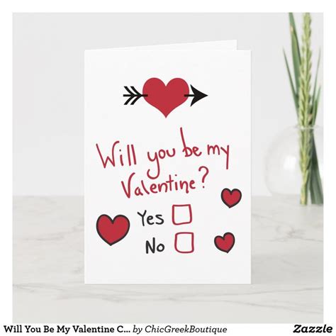 Will You Be My Valentine Card Zazzle Valentines Cards Valentine