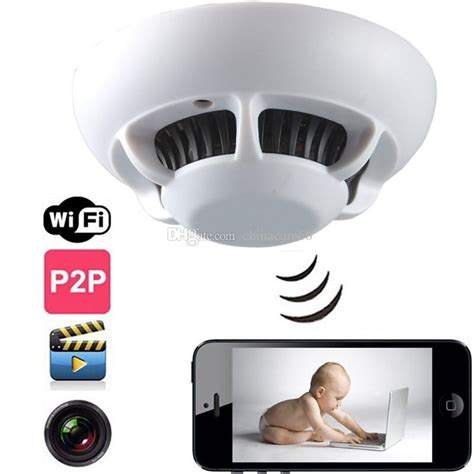 Hd 1080p Smoke Detector Wifi Ip Spy Hidden Camera Wireless