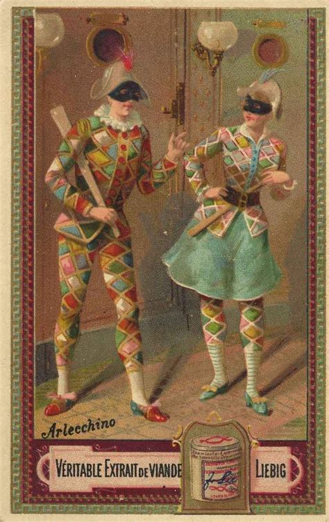 Harlequin Pattern Arlecchino Jugglers Jesters And Acrobats