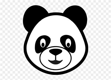 Panda Head Clipart Black And White 10 Free Cliparts Download Images