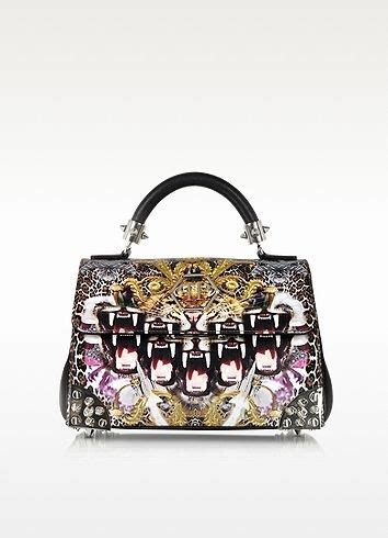 Succombez à la sélection incomparable de sacoches philipp plein pour homme sur farfetch. Philipp Plein Crazy Jungle Leather Small Roar Handbag ...