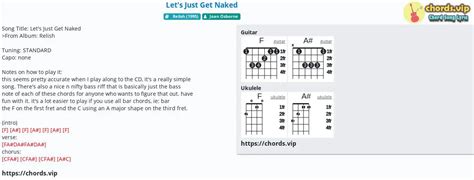 Chord Let S Just Get Naked Tab Song Lyric Sheet Guitar Ukulele