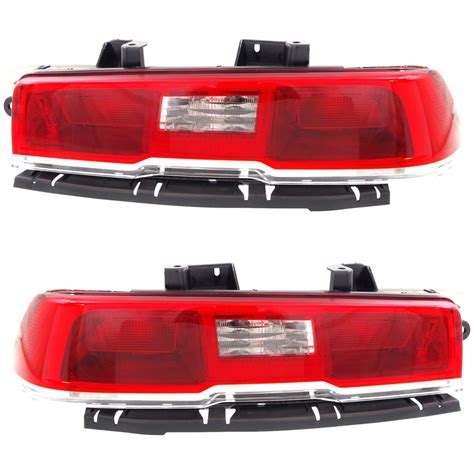 Set Of 2 Tail Light For 2014 2015 Chevrolet Camaro Ls Lh And Rh W Bulbs