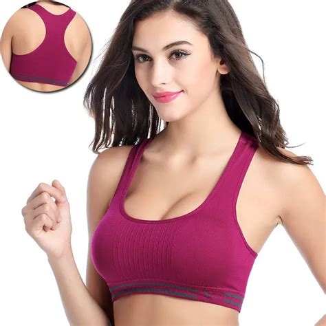 Women Push Up Sports Bra For Woman Seamless Solid Color Gym Shakeproof Fitness Bras Women Wire