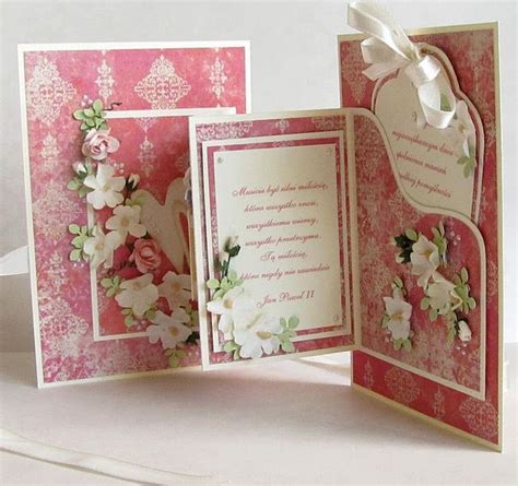Sezon ślubów W Pełni Fun Fold Cards Fancy Fold Cards Wedding Cards