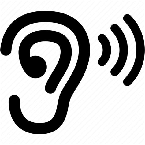 Ear Face Healthcare Hear Hearing Sound Icon