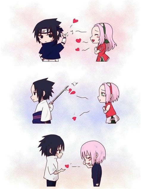 sasusaku love story pt 1 4 anime gatinho kawaii personagens naruto shippuden