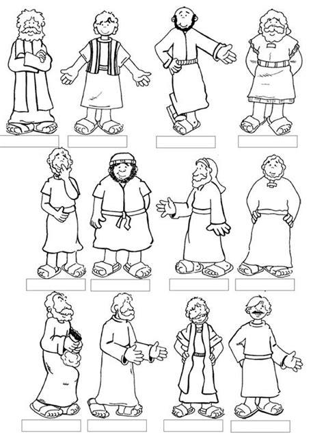 12 Apostles Of Jesus Coloring Pages Coloring Home