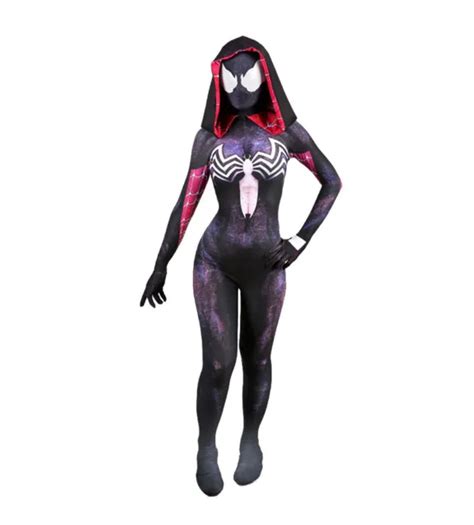 New Venom Symbiote Spider Gwen Stacy Cosplay Costume Spandex 3d Superhero Zentai 6174 Picclick