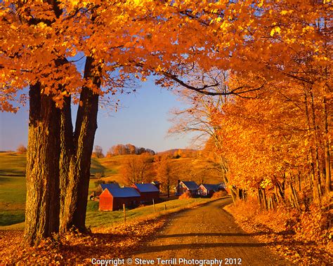 15044 Jenne Farm Framed In Fall Colors Near South Woodstock Vermont
