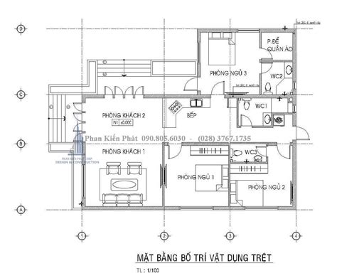 Bản Vẽ Biệt Thự Vườn Mini 1 Trệt 1 Lầu 4 Phòng Ngủ Hiện đại Anh Quý