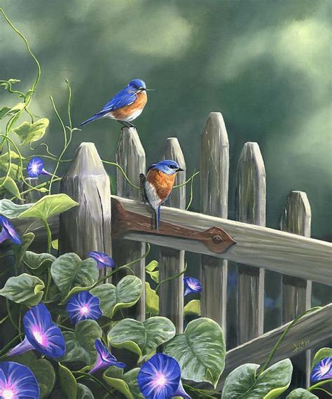 Image Result For Christopher Lyter Bluebirds Paintings Blue Bird Art