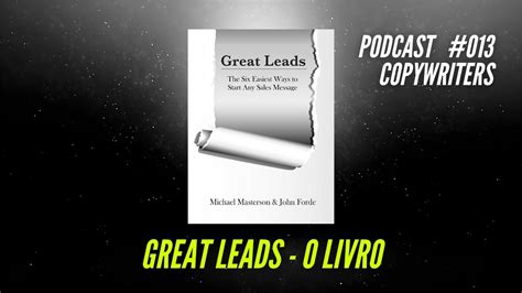 Livro Great Leads Os Copywriters Podcast 13 YouTube