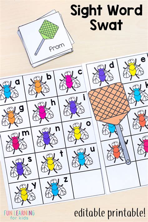 20 Editable Sight Word Games To Make Learning Fun