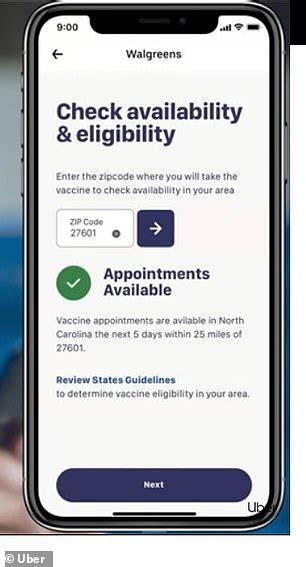 Find a vaccine near you. You can now book a COVID-19 vaccine shot on UBER | Daily Mail Online