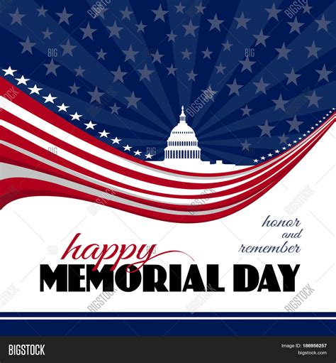 Happy Memorial Day Vector And Photo Free Trial Bigstock