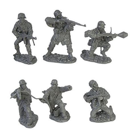 Tssd Ww2 German Elite Troops 12 Gray 132 Plastic Army Men Figures