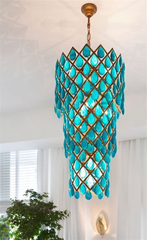25 Inspirations Turquoise Blue Chandeliers Chandelier Ideas