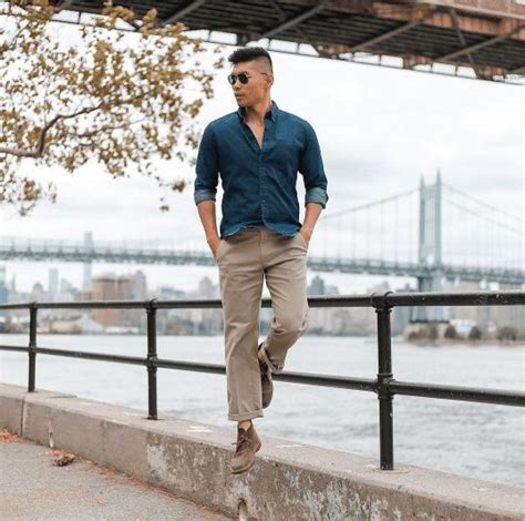 Men Khaki Pants Outfits 36 Best Ways To Style Khakis Khaki Pants
