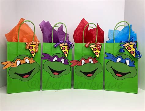 Teenage Mutant Ninja Turtles Favor Bag Ninja Turtles Gift Etsy