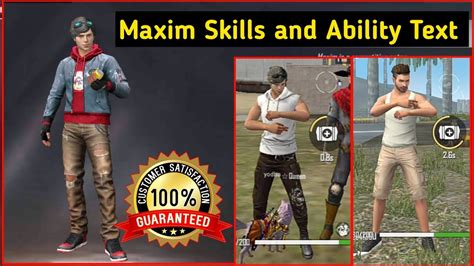 Maxim Character Skills And Ability Live Test Maxim Free Fire Free