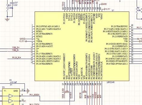 Lpc2148 Development Board Schematic Lpc2148 Microsystem Sch With