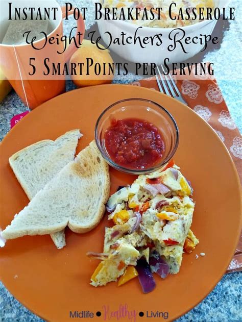 I always use breakfast as a way to get my family out of bed and the day started. IP Weight Watchers Breakfast Casserole Recipe