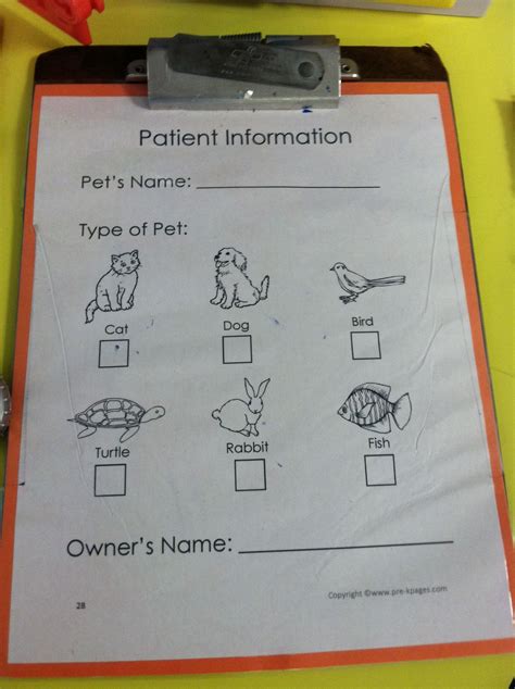 Pet Info Sheet Laminated To Use With Dry Erase Markers Turtle Names