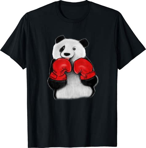 Cute Panda Bear Funny Boxer Animal T Shirt Uk Fashion