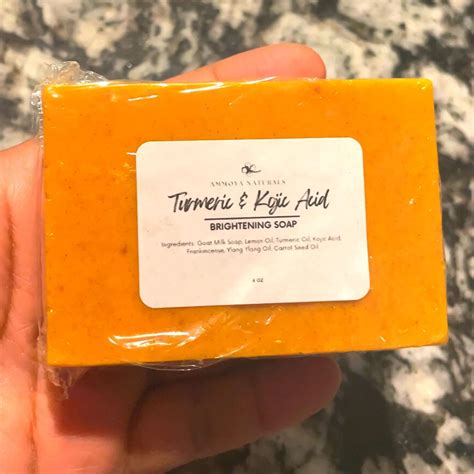 Turmeric and Kojic Acid Skin Brightening Soap All Natural Gentle