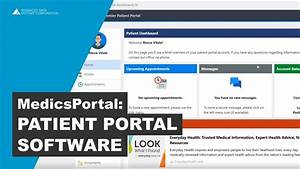 Medicsportal Patient Portal Software Youtube