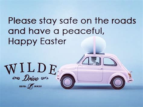 Happy Easter Drivers Drive Car Happy Safe