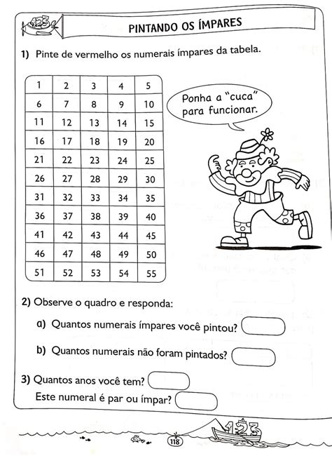 Atividades Números Pares E ímpares 1 Ano Modisedu