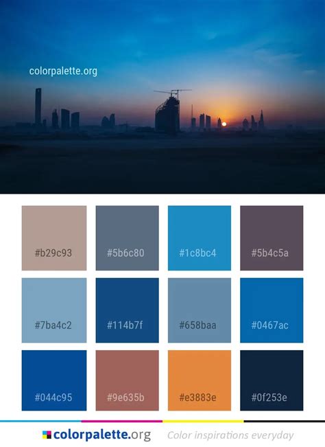 Sky Skyline Dawn Color Palette