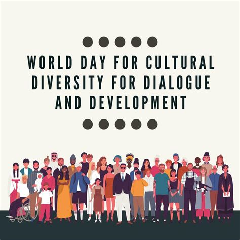 A Poster Of World Day For Cultural Diversity For Dialogue And