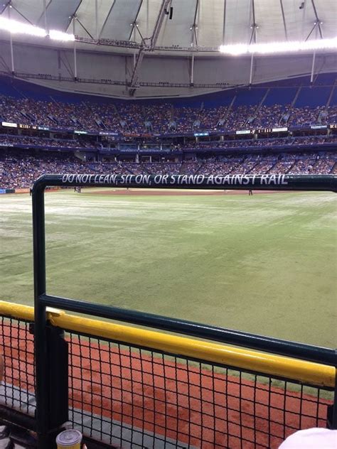 Obstructed View Of Home Plate Tropicana Field Section 150 Review