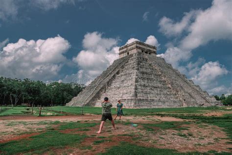 Ruins Of The Ancient Mayan Civilization In Chichen Itza Mexico
