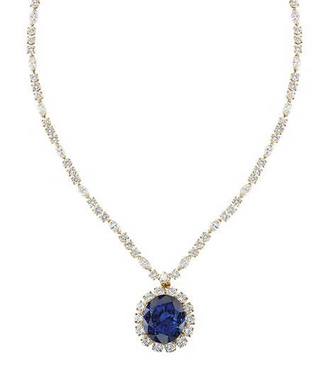 An Impressive Sapphire And Diamond Necklace By Harry Winston Christies