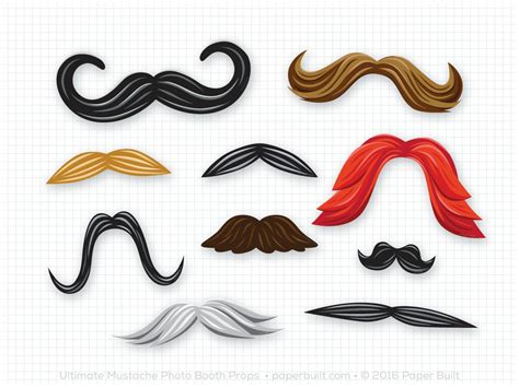 Ultimate Mustache Photo Booth Props Oversize Photobooth Etsy