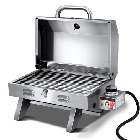 grillz portable gas bbq grill outdoor kitchen camping cooker 2 burners lpg steel ebay