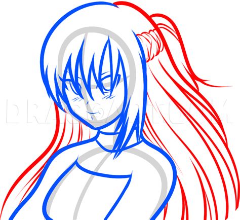 How To Draw Asuna Asuna From Swords Art Online Step By Step Drawing