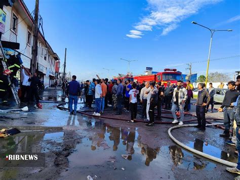 صدا و سیما مهار آتش سوزی ۳ مغازه در رشت صاحب‌خبر