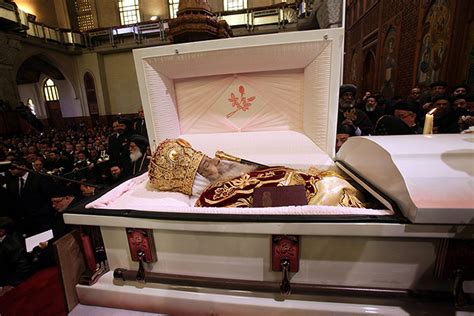 The Funeral Of Pope Shenouda Iii In Pictures World News The Guardian